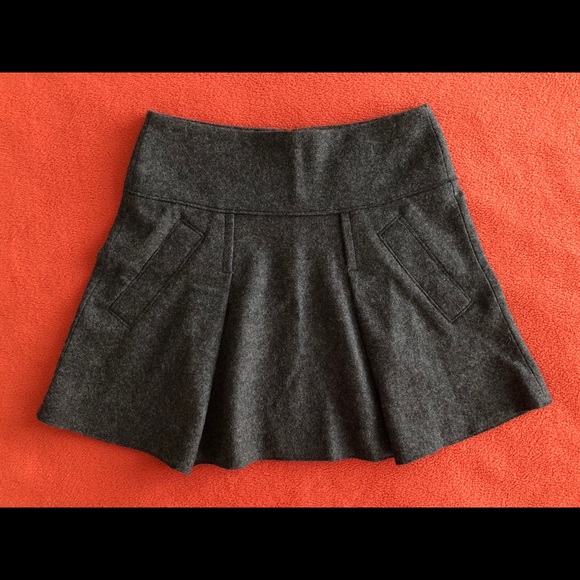 Vince Dresses & Skirts - New Vince wool pleated gray mini skirt size 2